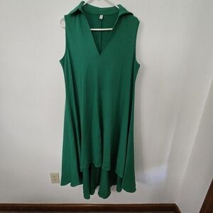 Uoozee Green Sleeveless Dress